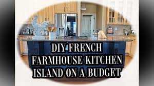diy french farmhouse kitchen island on