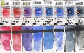 White Nights Watercolours Colour Chart