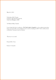 Authorization letters may be used for a variety of circumstances. Simple Authorization Letter Sample To Act On Behalf Letter Sample Lettering Letter Format Sample