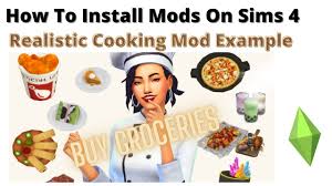 realistic cooking mod for sims 4