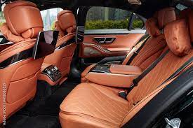 The Rear Seats Of The Luxury Mercedes S
