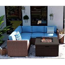 Hompus Outdoor Patio Furniture Set With