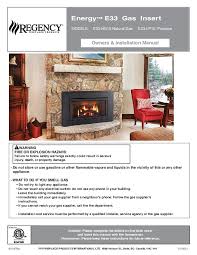 Regency Energy E33 Gas Fireplace