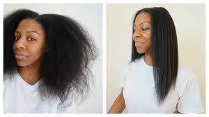But what if you love the straight look and do not want to use perms. How To Get Natural Hair Bone Straight T Keyah B Youtube