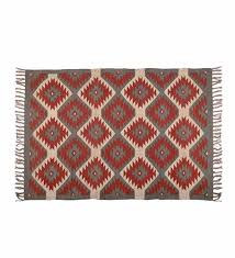 multicolor kilim wool jute rugs runner