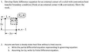 L Develop A Finite Difference Equation