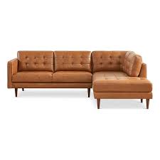 Leather Corner Sectional Couch