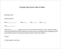 Doctor Note Templates For Work 8 Free Word Excel Pdf