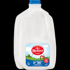 2 reduced fat milk plastic gallon