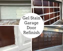 Gel Stain Garage Door Refinish