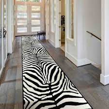 zebra print hallway carpet runners runrug