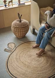 ferm living apple braided jute rug