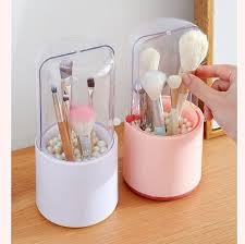 makeup brush holder with pearls makeup