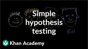 It usually predicts a relationship between two or more variables. Simple Hypothesis Testing Video Khan Academy