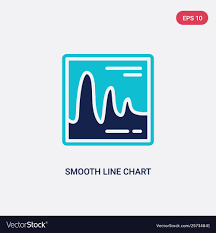 Two Color Smooth Line Chart Icon From Business