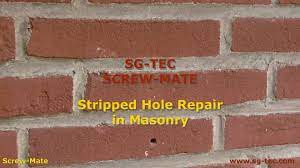 Stripped Hole in Masonry - YouTube