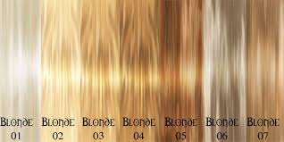 Hair Color Chart Avoid Incorrect Choice Natural Blonde