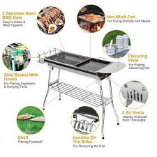 afoxsos 39 in foldable bbq grill
