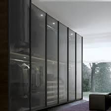 Luxury Walk In Closet With Glass Door