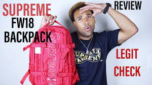 supreme fw18 backpack legit check