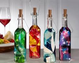 Aesthetic Glass Bottles Paint By