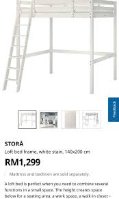Ikea Stora Loft Bed Frame Furniture
