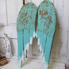 Distressed Angel Wings Wall Decor Rusty