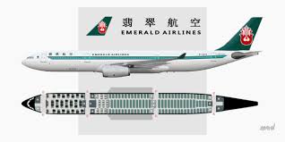 emerald airlines seat map a330 300