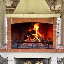 Detachable Fireplace Log Grate Powder