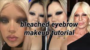 bleached eyebrows makeup tutorial