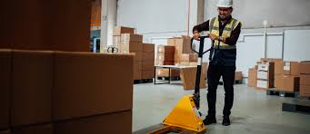 This button will prevent the electric pallet jack from running you over. How To Use A Pallet Jack Step By Step Guide Bigrentz