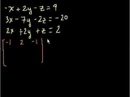 solving 3 equations with 3 unknowns