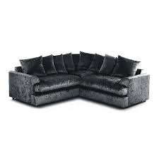ferguson crushed velvet corner sofa