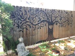 diy garden fence wall art ideas