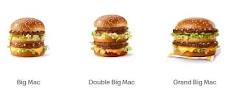 Is Grand Big Mac bigger than double Big Mac?