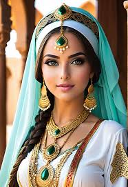 beautiful hot arabian princess posing