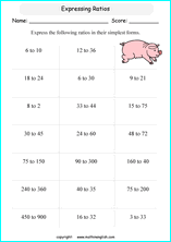 ratio and proportion worksheets