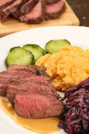 scandinavian roasted venison tenderloin