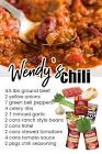wendy s chili seasoning  copycat