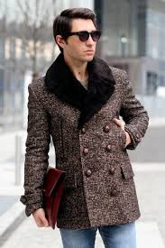 Dark Brown Fur Collar Coat Outfits