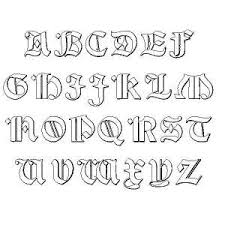letras góticas abecedario fuentes