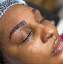 permanent makeup ombre brows powder