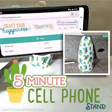 5 minute diy cell phone stand