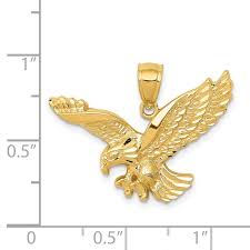textured eagle pendant k5336