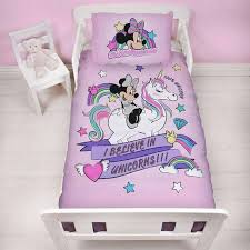 See more ideas about kids bedding sets, kids bedding, bedding sets. Minnie Mouse Unicorn Junior Toddler Bed Duvet Cover Set Kids Bedding Guineys