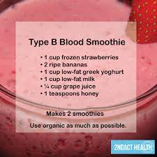 nutrition type b blood smoothie