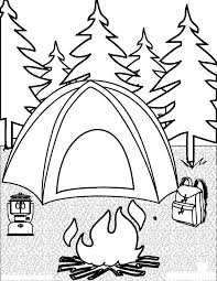 Tent coloring page from houses category. Free Printable Camping Coloring Pages Coloring Home