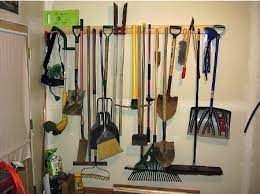 organizing lawn care tools