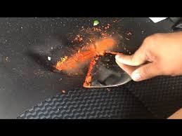 removing melted crayon from the car
