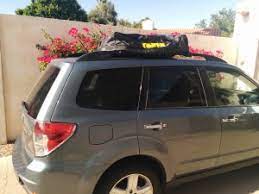 using a roof rack cargo carrier